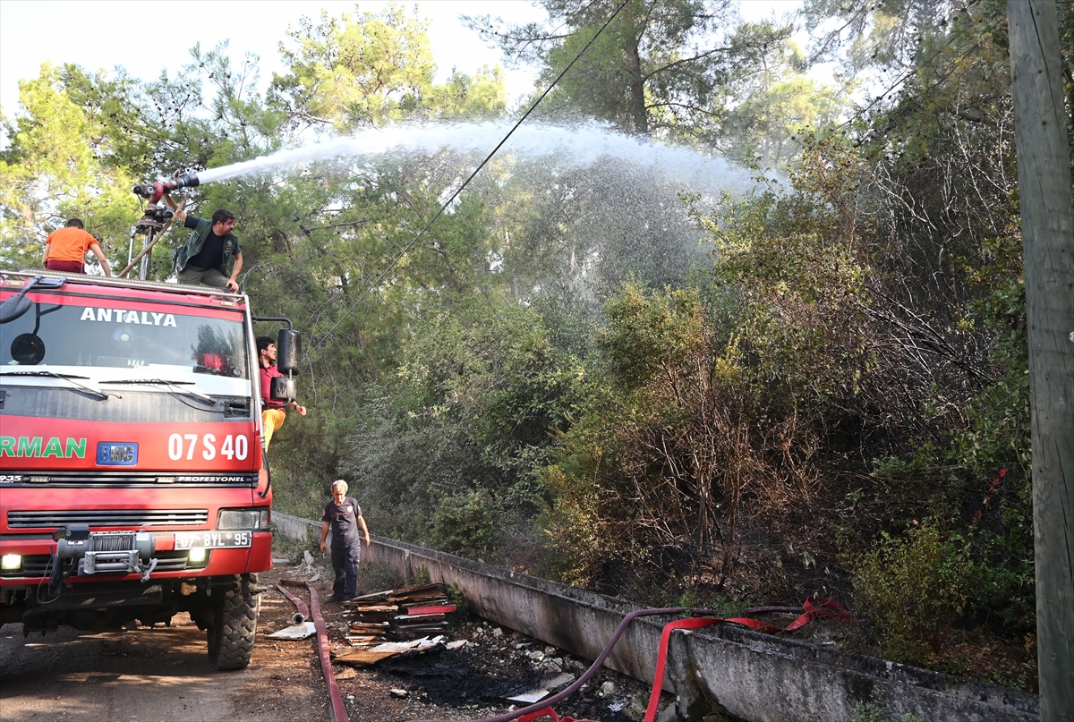 Antalya'da ormanlık alanda çıkan yangın söndürüldü