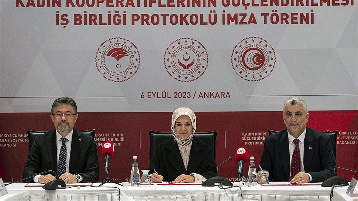 Üç bakanlık, “kadın kooperatiflerinin güçlendirilmesi” için işbirliği protokolüne imza attı