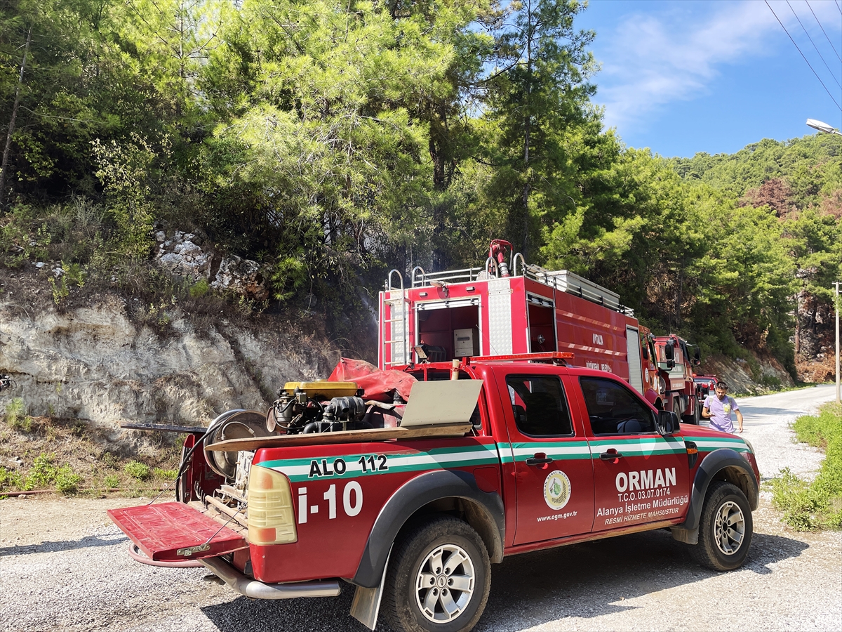 Alanya'da çıkan orman yangını kontrol altına alındı