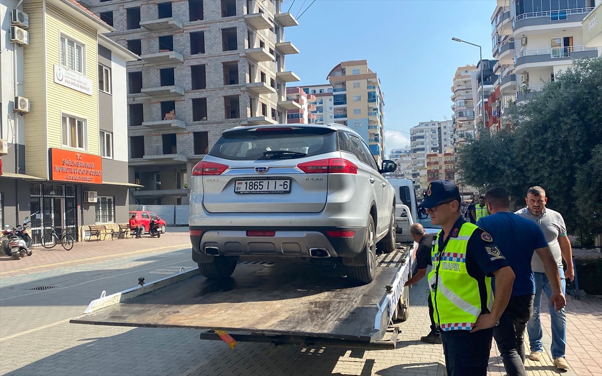 Alanya'da dron ile safari araçları denetlendi