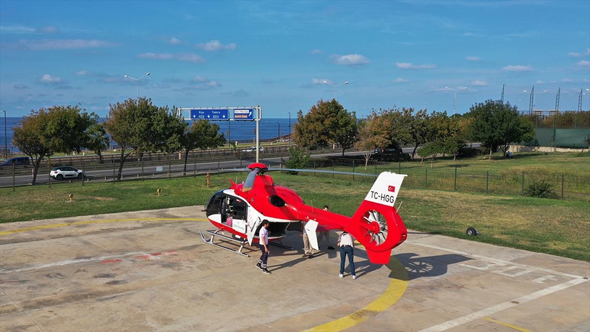 Karadeniz'de ambulans helikopterle 9 ayda 198 hasta taşındı