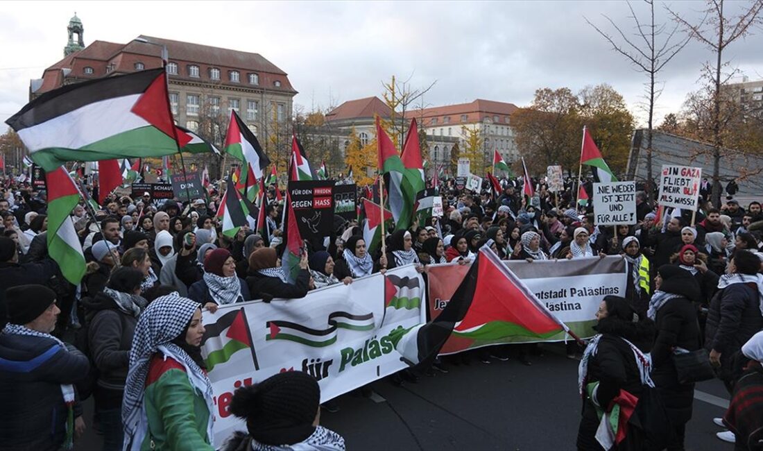 Almanya'nın başkenti Berlin'de, Filistin'e