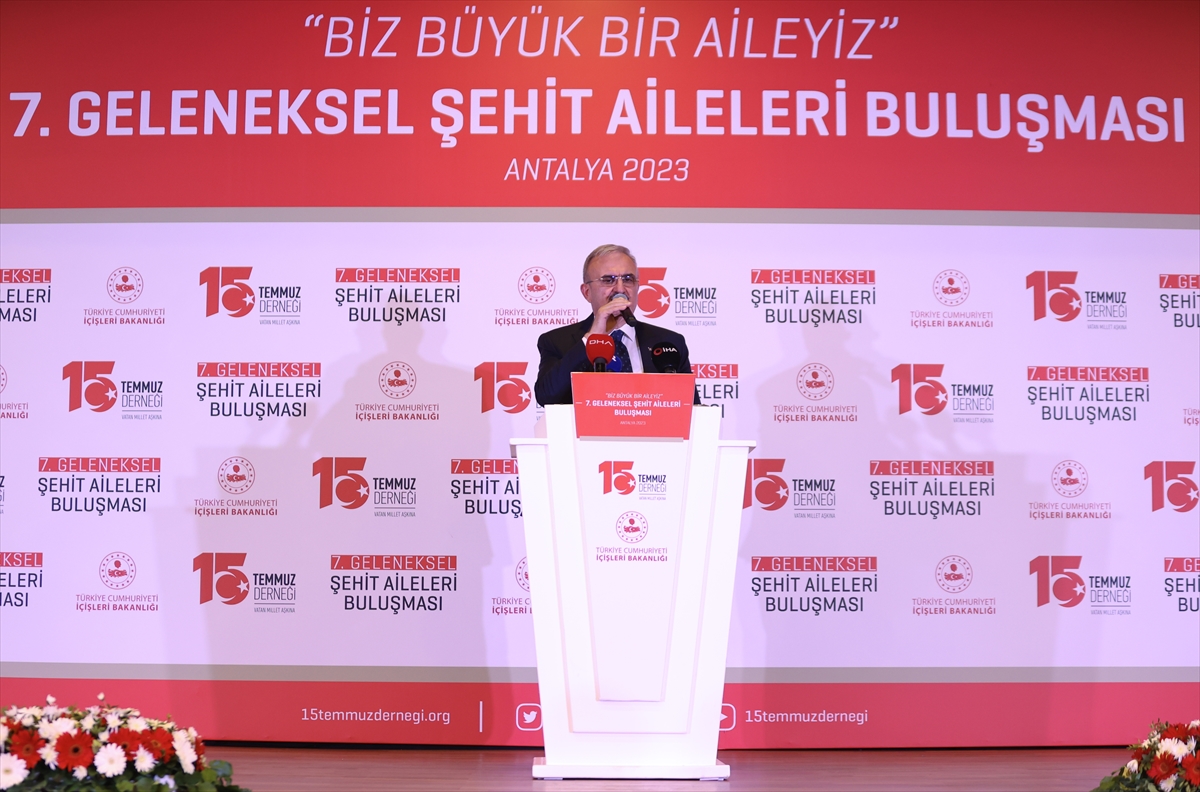 İçişleri Bakan Yardımcısı Karaloğlu, Antalya'da “Şehit Aileleri Buluşması”nda konuştu: