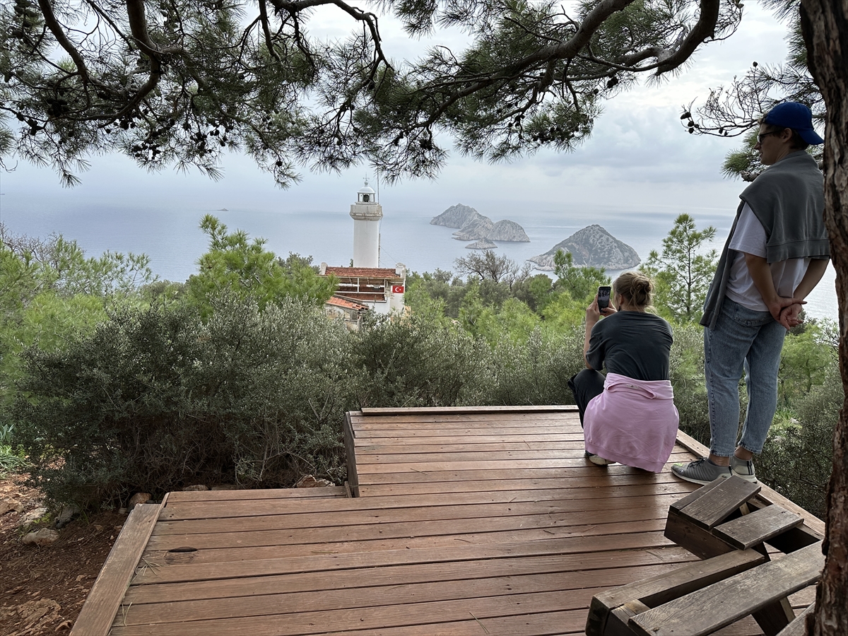 Gelidonya Feneri havadan görüntülendi