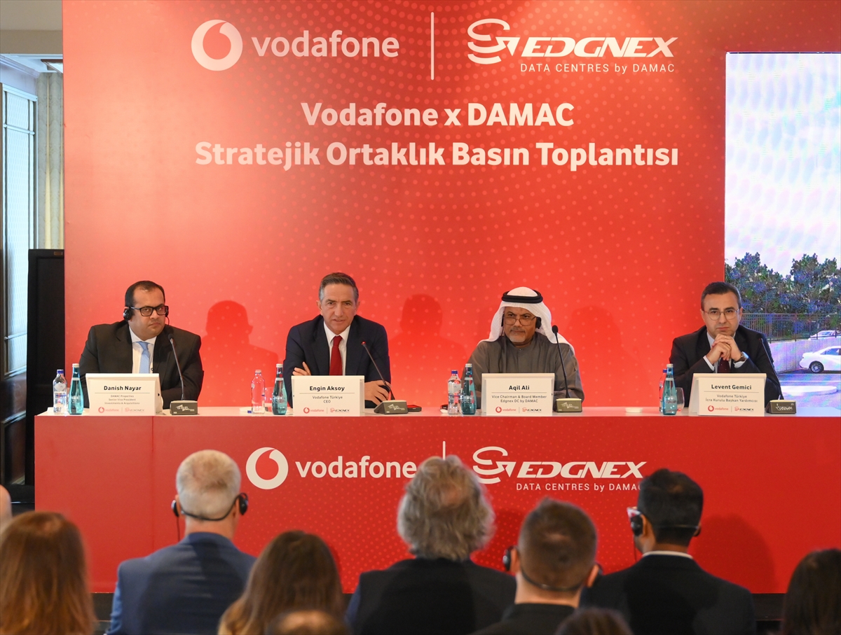 Vodafone ve DAMAC, Türkiye'de 100 milyon dolarlık veri merkezi yatırımı yapacak