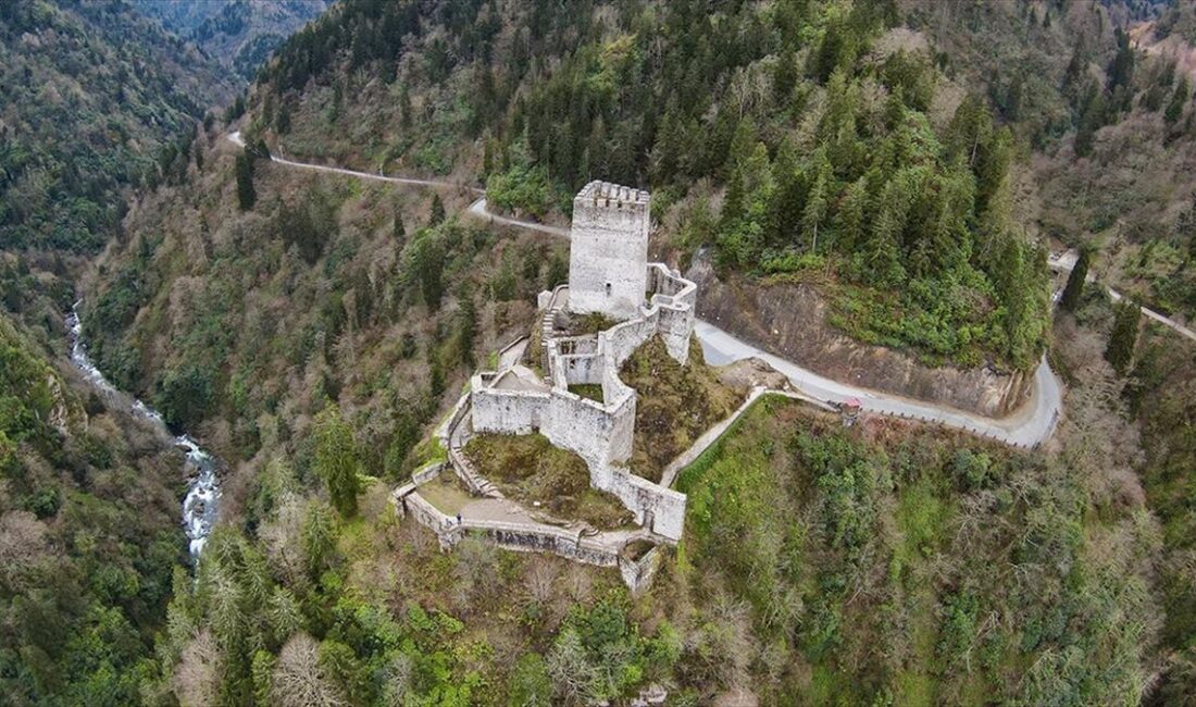 Rize'nin Çamlıhemşin ilçesinde Çat