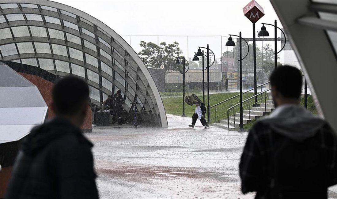 Ankara'da sağanak nedeniyle bazı