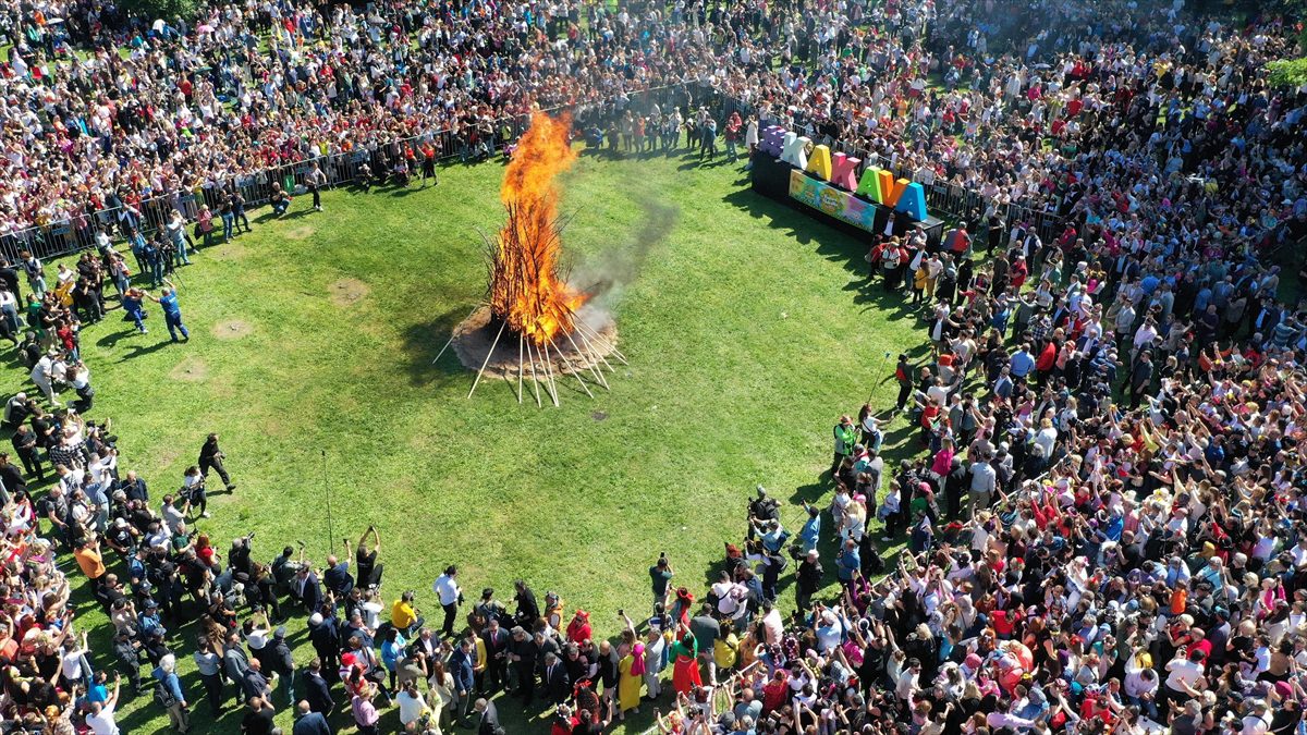 Edirne'de “Kakava ateşi” yakıldı