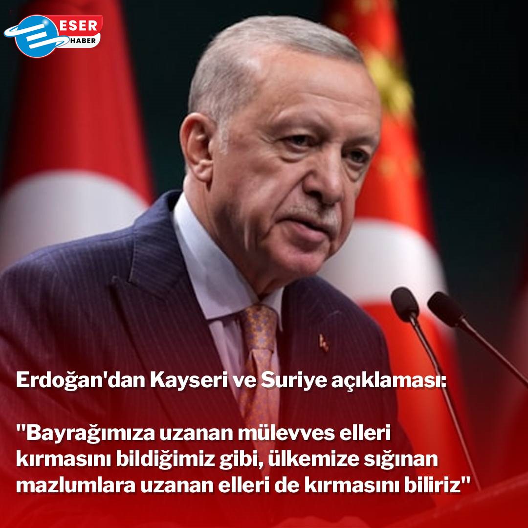 Cumhurbaşkanı Erdoğan, kabine toplantısının ardından yaptığı açıklama.