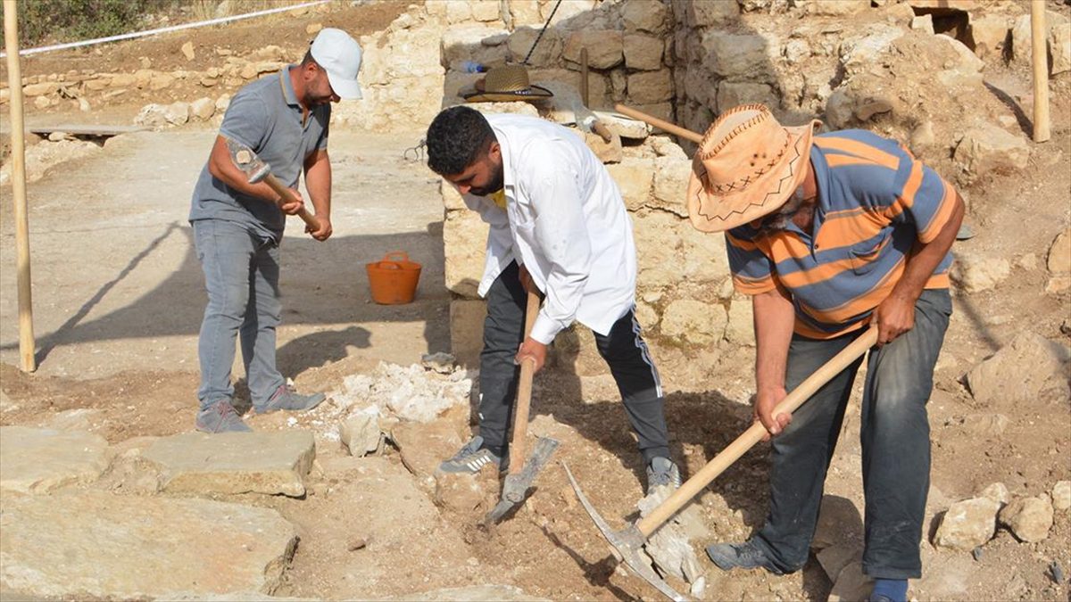 Diyarbakır’da 1500 yıllık kilise kalıntısında yapılan kazılarda denizyıldızı fosili bulundu