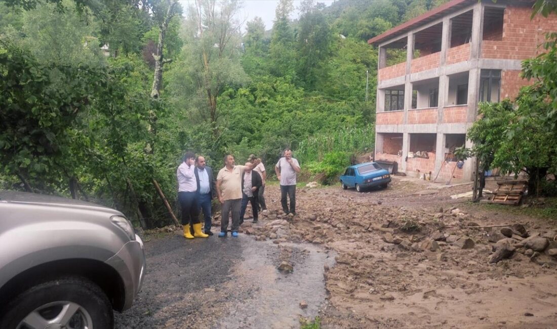 Ordu'nun Çaybaşı ilçesinde, şiddetli