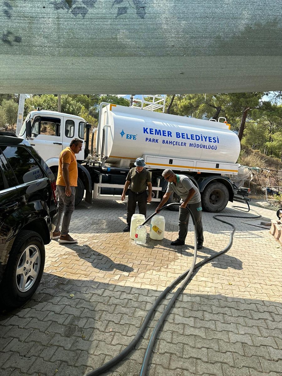 Kemer’de su kesintileri yaşanan mahallede sondaj çalışması yapılacak