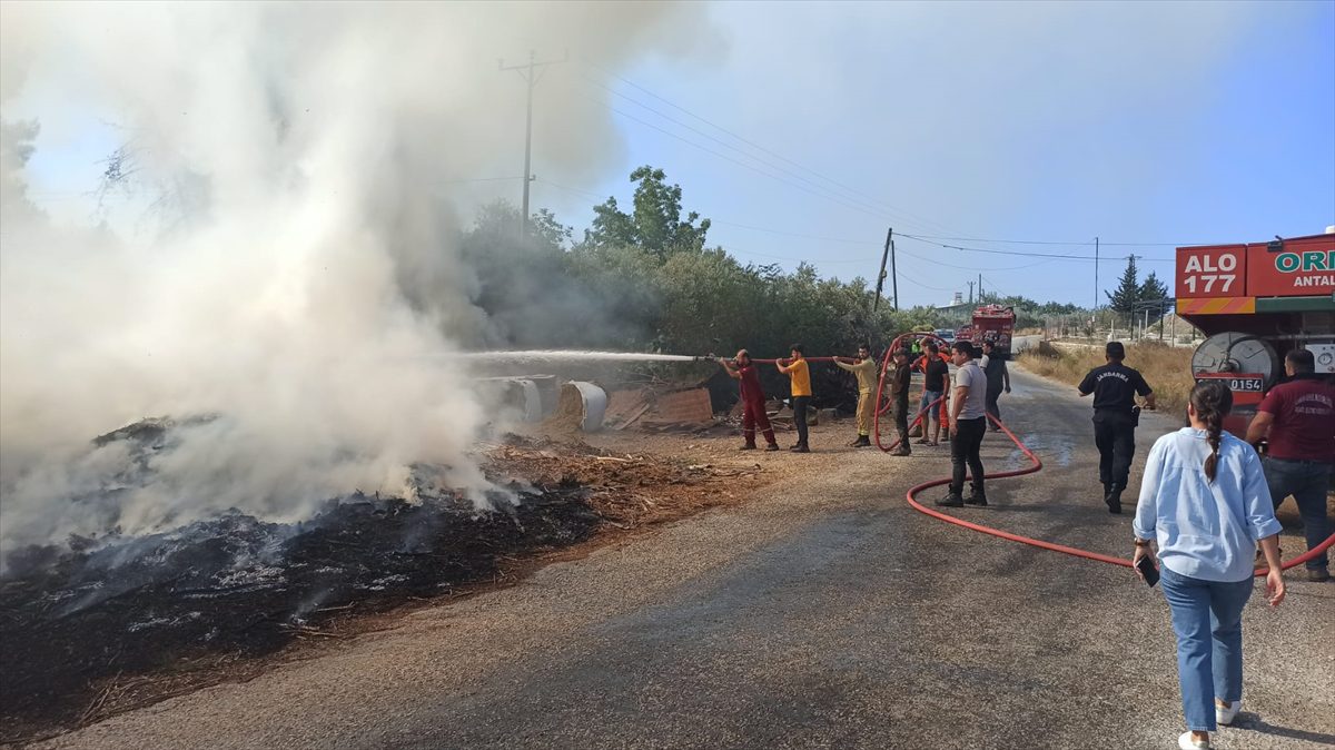 Manavgat'ta otluk alanda çıkan yangın söndürüldü