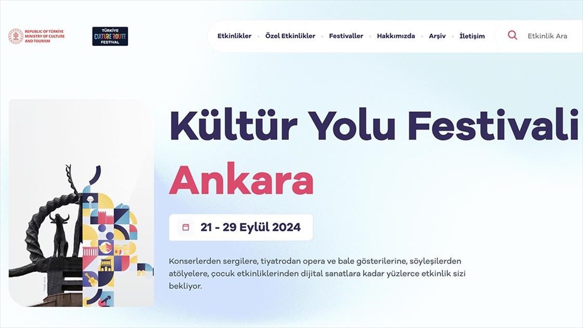 Ankara Kültür Yolu Festivali 21 Eylül’de başlıyor