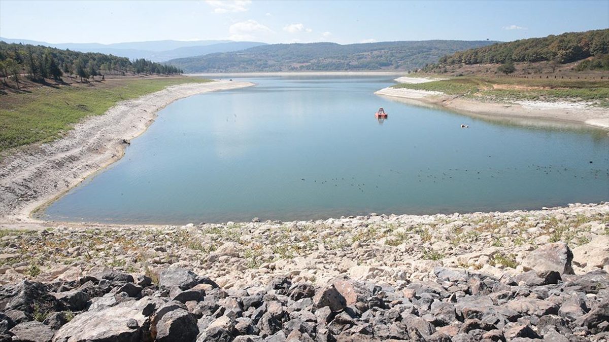 Bolu’daki Gölköy baraj gölünde su seviyesi yüzde 30’un altına düştü