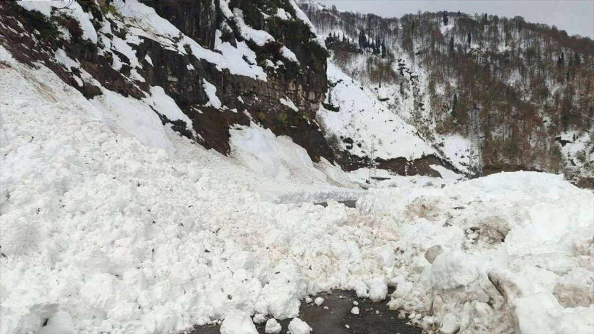 Artvin'de çığ nedeniyle 6 köy yolu ulaşıma kapandı