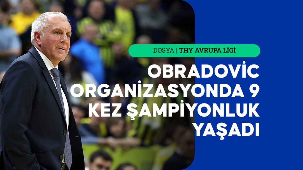 Organizasyonda en çok şampiyonluk kazanan başantrenör Obradovic