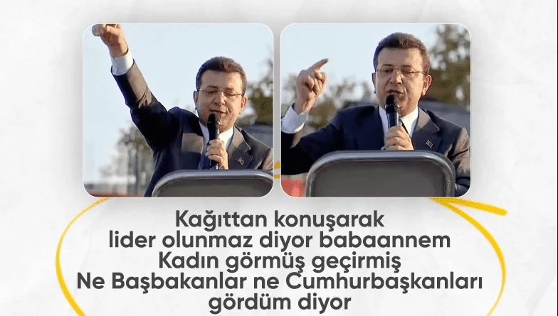 Ekrem İmamoğlu, Esenyurt mitinginde kağıttan okuyarak konuştu