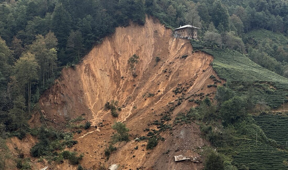 Rize'de şiddetli yağış sonrası