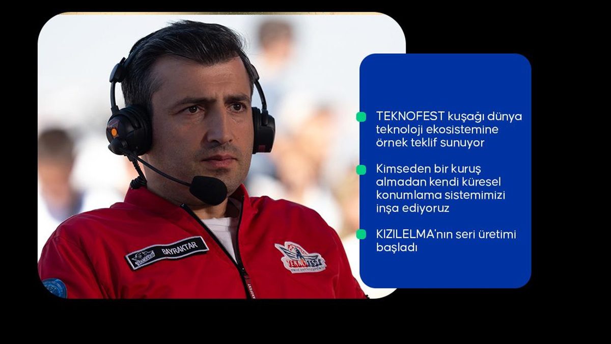 TEKNOFEST Yönetim Kurulu Başkanı Bayraktar: TEKNOFEST yeni bir dünyanın inşasını müjdeliyor