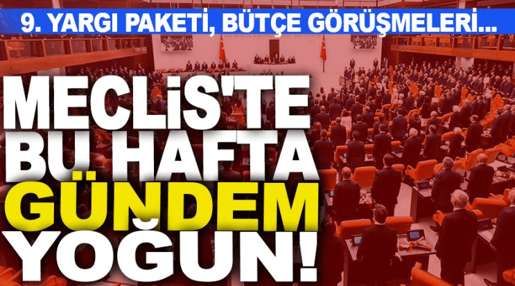 TBMM bu hafta yoğun: Gündem 9. Yargı Paketi!